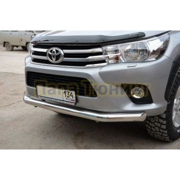 Защита переднего бампера d76 для Toyota Hilux 2015-2018