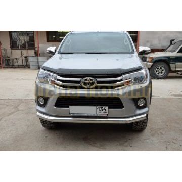 Защита переднего бампера d76 для Toyota Hilux 2015-2018