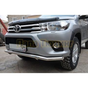 Защита переднего бампера волна d60 для Toyota Hilux 2015-2018