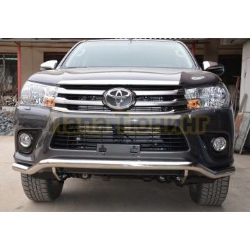 Защита переднего бампера волна d60 для Toyota Hilux 2015-2018