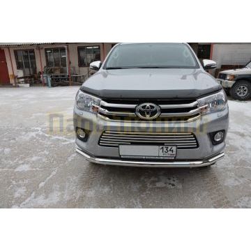 Решетка передняя d16 для Toyota Hilux 2015-2018