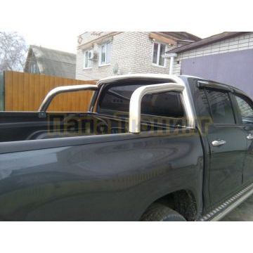 Защитная дуга Папа Тюнинг d76 для Toyota Hilux 2021-