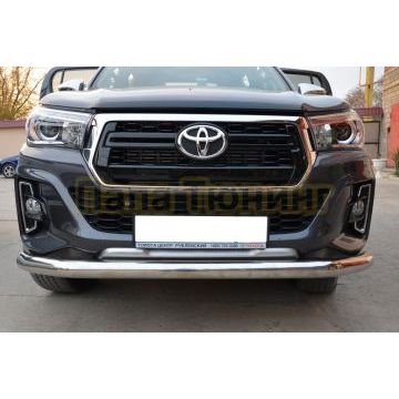 Защита переднего бампера d76 для Toyota Hilux 2018-