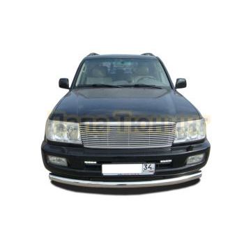 Защита переднего бампера (радиус) d76 для Toyota Land Cruiser 100 1998-2007