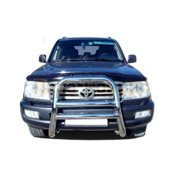 Защита передняя высокая скоба d76 для Toyota Land Cruiser 100 1998-2007