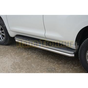 Защита штатного порога d60 для Toyota Land Cruiser Prado 150 2009-2013