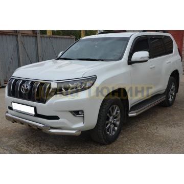 Защита штатного порога d60 для Toyota Land Cruiser Prado 150 2009-2013