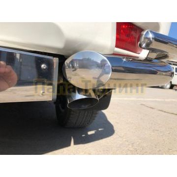 Насадка на глушитель d76 для Toyota Land Cruiser Prado 150 2010-2014