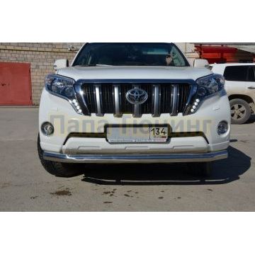 Защита переднего бампера d76 для Toyota Land Cruiser Prado 150 2013-2017