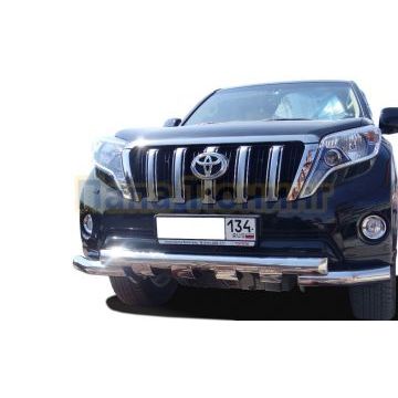 Защита переднего бампера (G) d76 для Toyota Land Cruiser Prado 150 2013-2017