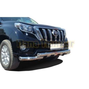 Защита переднего бампера (G) d76 для Toyota Land Cruiser Prado 150 2013-2017