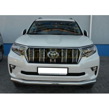 Защита переднего бампера d76 для Toyota Land Cruiser Prado 150 2017-