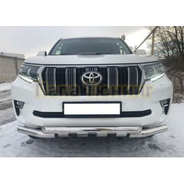 Защита переднего бампера (G) d76 для Toyota Land Cruiser Prado 150 2017-