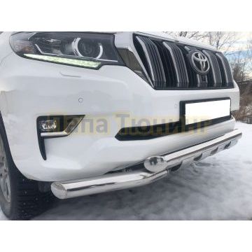 Защита переднего бампера (G) d76 для Toyota Land Cruiser Prado 150 2017-