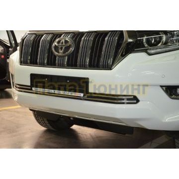 Решетка передняя d16 для Toyota Land Cruiser Prado 150 2017-