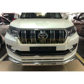 Защита переднего бампера d76 для Toyota Land Cruiser Prado 150 Style 2019-