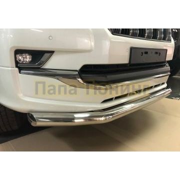 Защита переднего бампера d76 для Toyota Land Cruiser Prado 150 Style 2019-