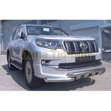 Защита переднего бампера (G) d76 для Toyota Land Cruiser Prado 150 Style 2019-