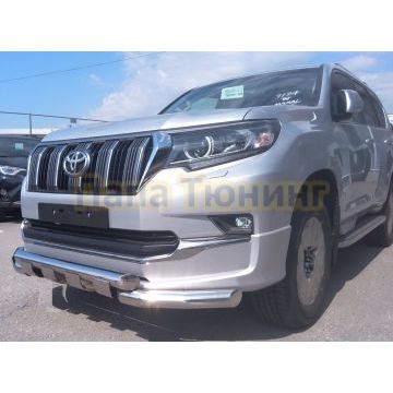 Защита переднего бампера (G) d76 для Toyota Land Cruiser Prado 150 Style 2019-