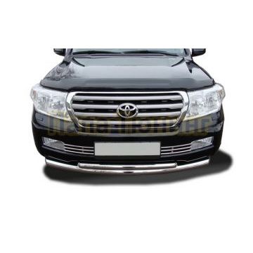 Защита переднего бампера (радиус) d76/60 для Toyota Land Cruiser 200 2007-2011