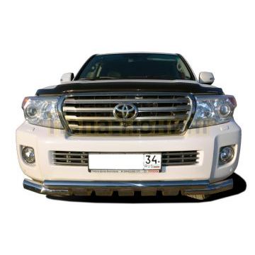 Защита переднего бампера (G) 5 «зубьев» d76 для Toyota Land Cruiser 200 2012-2015