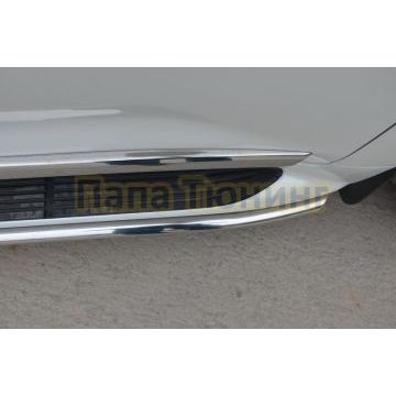 Защита штатного порога сбоку d42 для Toyota Land Cruiser 200 TRD 2019-