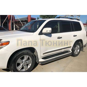 Защита штатного порога d76 для Toyota Land Cruiser 200 TRD 2019-