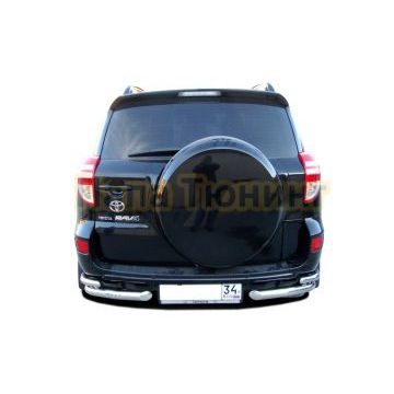 Защита заднего бампера угловая d60/42 для Toyota RAV4 2010-2012