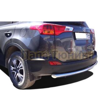 Защита заднего бампера (радиус) d60 для Toyota RAV4 2013-2015