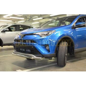 Защита переднего бампера (радиус) d60 для Toyota RAV4 2015-2019