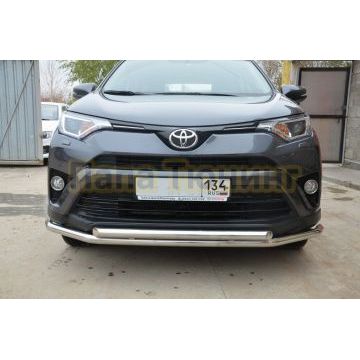 Защита переднего бампера d53/53 для Toyota RAV4 2015-2019