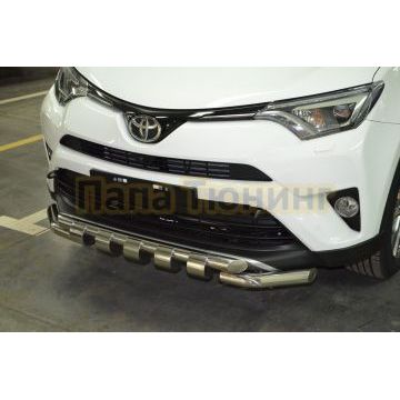 Защита переднего бампера (G) d60 для Toyota RAV4 2015-2019