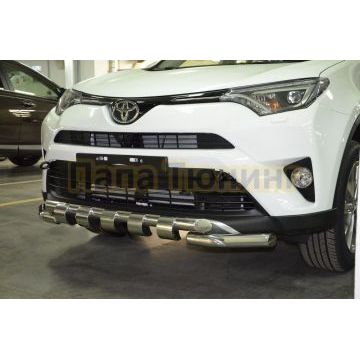 Защита переднего бампера (G) d60 для Toyota RAV4 2015-2019