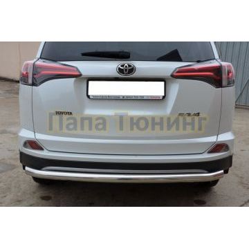 Защита заднего бампера (радиус) d60 для Toyota RAV4 2015-2019
