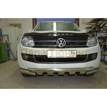 Защита переднего бампера G d76 Volkswagen Amarok 2009-2015