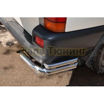 Защита заднего бампера угловая d60/42 для Volkswagen T5 Multivan 2003-2009