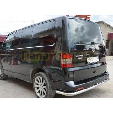Защита заднего бампера угловая большая d60 для Volkswagen T5 Multivan 2003-2009