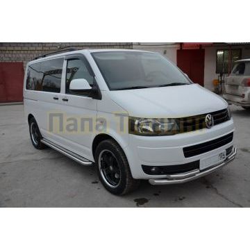 Защита переднего бампера d60/42 для Volkswagen T5 Caravella 2009-2015