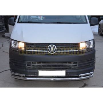 Защита переднего бампера d60/42 для Volkswagen T6 2015-2020 Защита переднего бампера d60/42 для Volkswagen T6 2015-2020