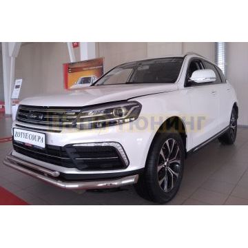 Защита переднего бампера d60/42 для Zotye Coupa 2018-