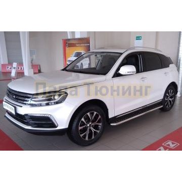 Пороги с накладным листом d53 для Zotye Coupa 2018-