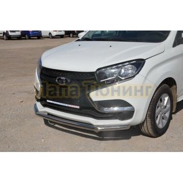 Защита переднего бампера d60 для Lada X RAY 2016-