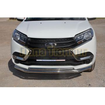 Защита переднего бампера d60/42 для Lada X RAY 2016-