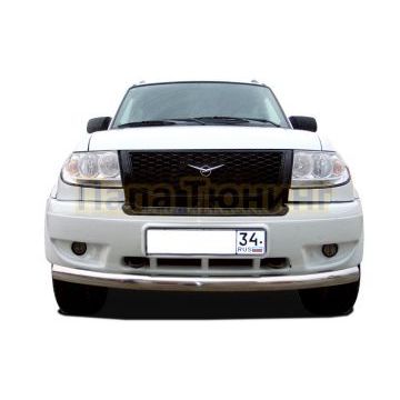 Защита переднего бампера (радиус) d76 для УАЗ Патриот 2005-2014