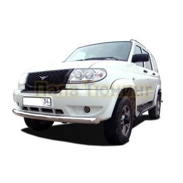 Защита переднего бампера (радиус) d76 для УАЗ Патриот 2005-2014