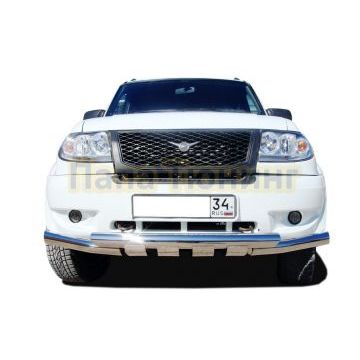 Защита переднего бампера (G) d76 для УАЗ Патриот 2005-2014