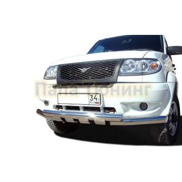 Защита переднего бампера (G) d76 для УАЗ Патриот 2005-2014