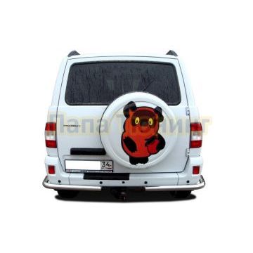 Защита заднего бампера угловая d76 для УАЗ Патриот 2005-2014