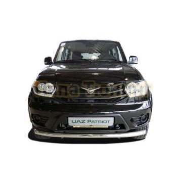 Защита переднего бампера d60 для УАЗ Патриот 2015-2017