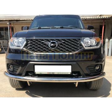 Защита переднего бампера d60 для УАЗ Патриот 2015-2017